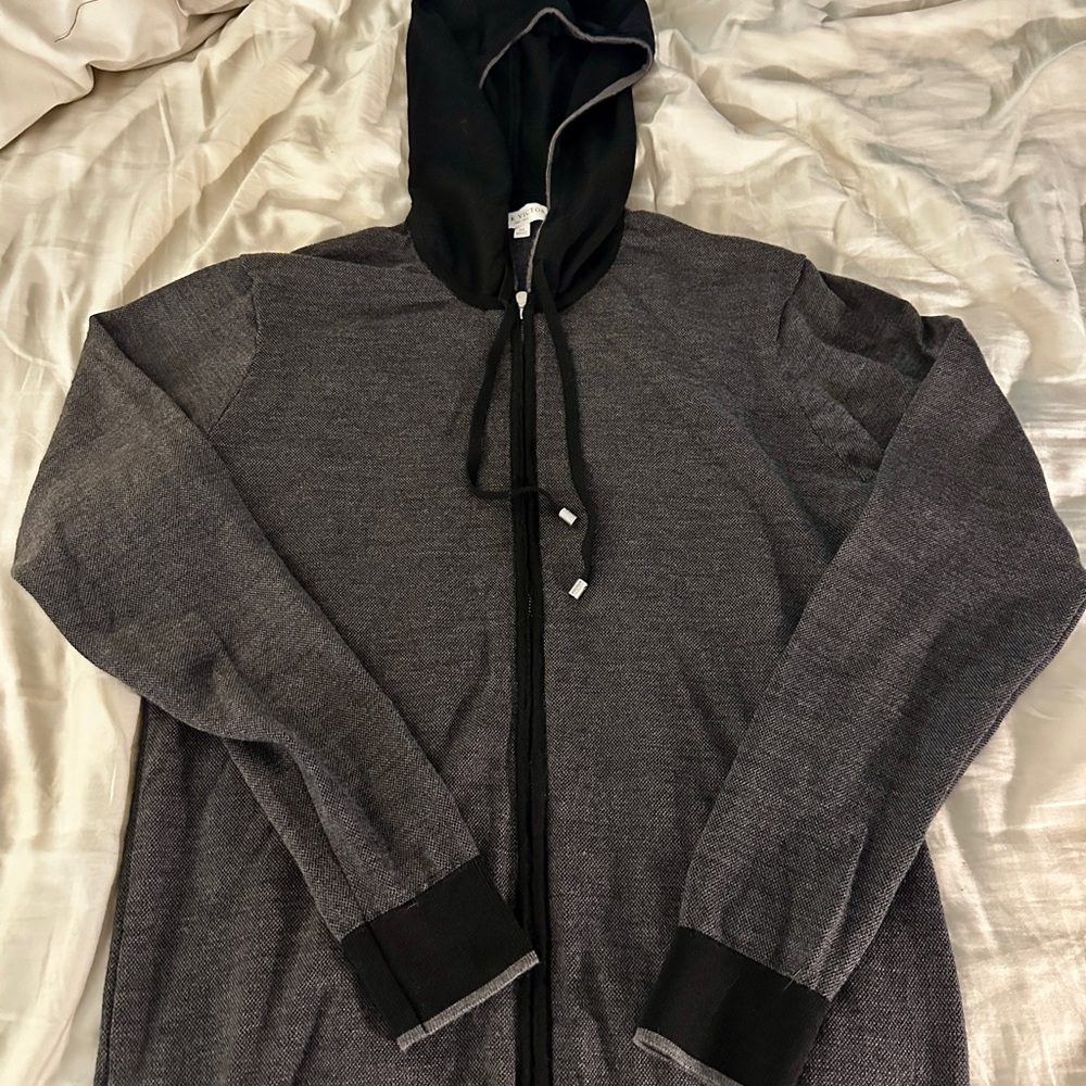 Jack Victor merino wool, full zip hoodie.